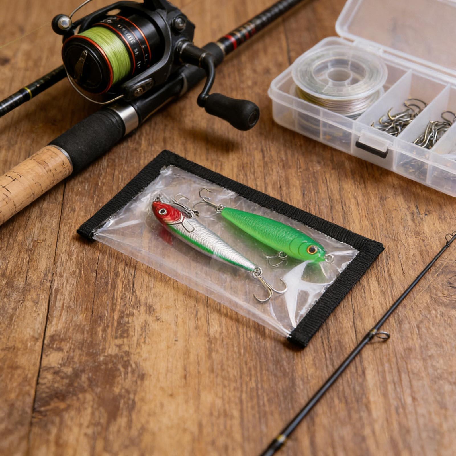 Fishing Rod Case - ถุงใส PVC สำหรับใส่เหยื่อตกปลา ปลอกหุ้มตะขอ กระเป๋าใส่เหยื่อ กระเป๋าเก็บอุปกรณ์ตกปลาแบบพกพา