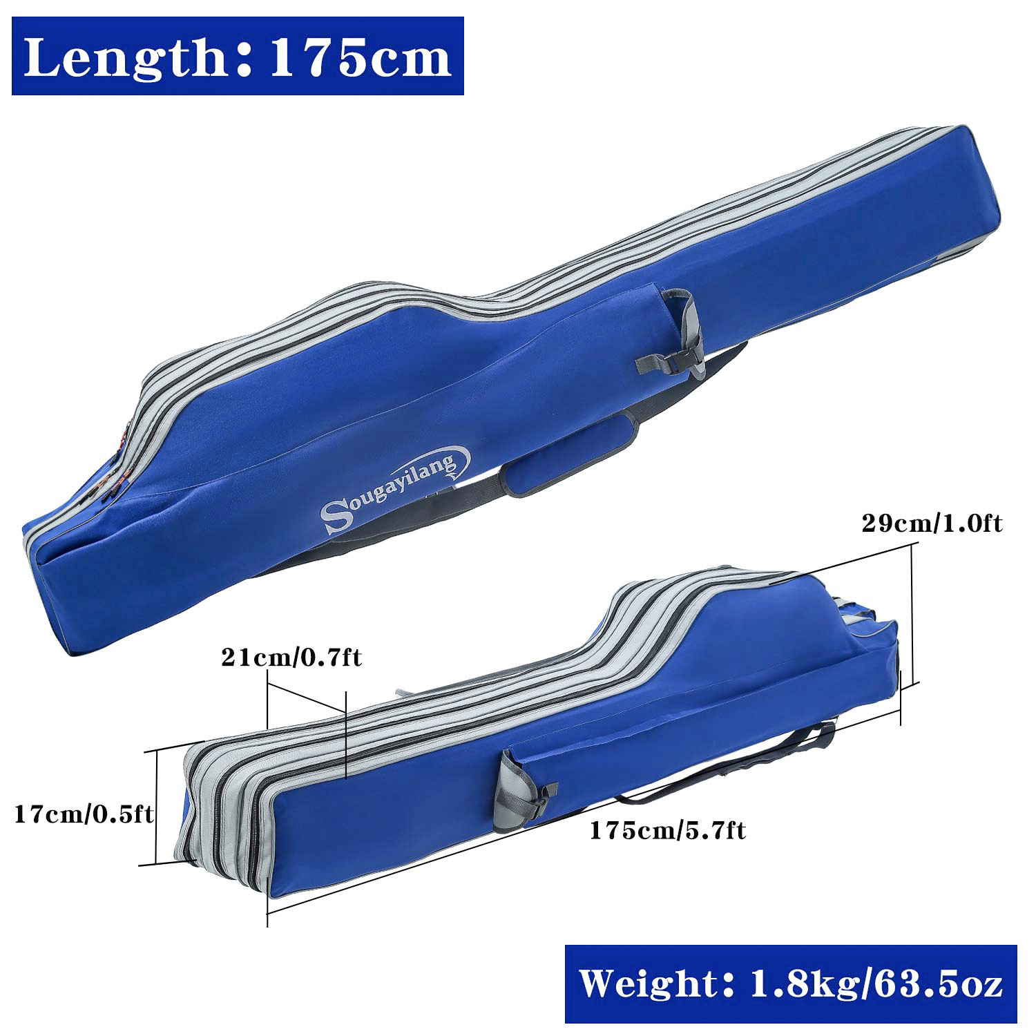 Sougayilang กระเป๋ากระเป๋าใส่เ - Fishing Rod Case บทวิจารณ์และราคา